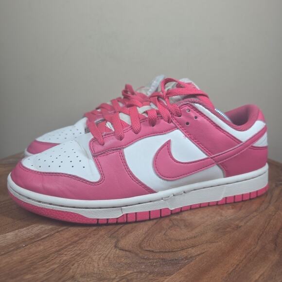 Nike Dunk Low Womens Hot Pink White Size 8.5 Low Top Shoes Sneakers DD1873-110 - Picture 2 of 9